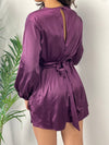 Plum Satin Romper