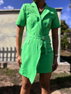 Green Blazer Dress