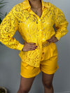 Yellow Lace Shirt