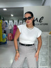 White Sweater Blouse