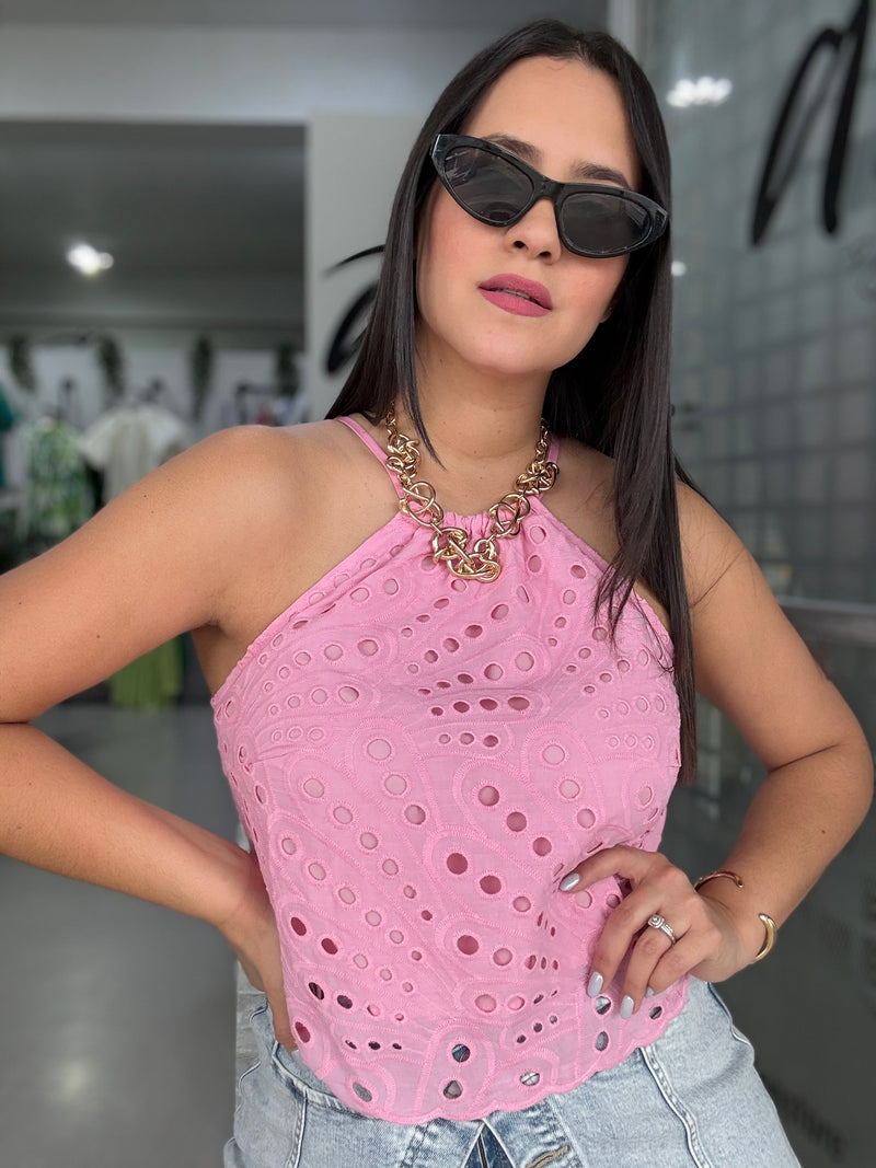 Pink Halter Top