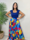 Multicolor Pleated Palazzo