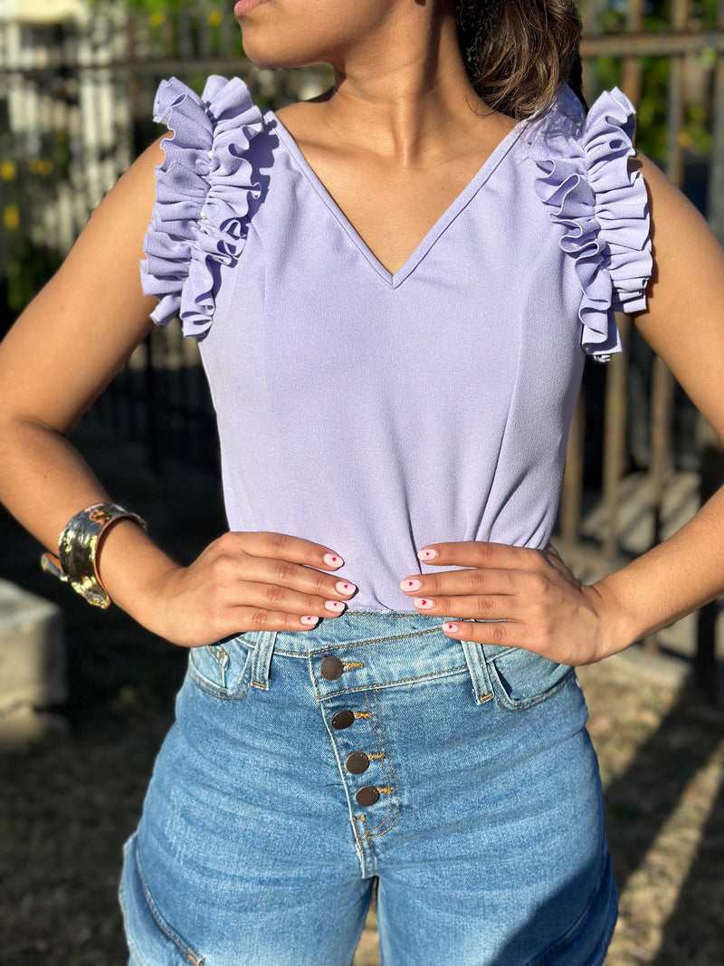 Lilac Pearls Top