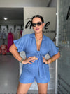 Denim Short Set