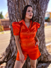 AME 260: Tangerine Puffy Blouse