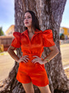 AME 260: Tangerine Puffy Blouse