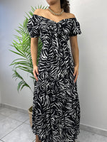 Animal Print Midi Dress