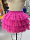 Fuchsia Tull Skirt