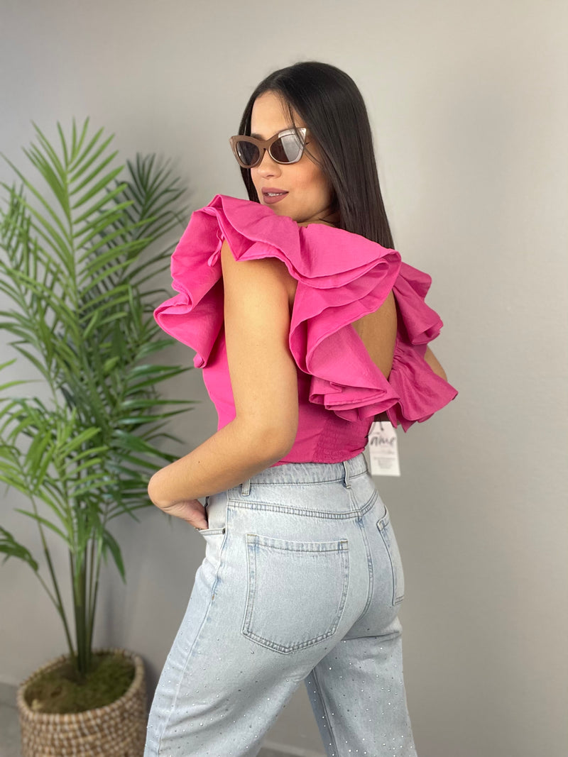 Fuchsia Statement Top