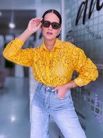 Yellow Lace Shirt