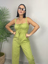 Olive Cargo Jumpsuit