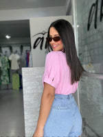 Pink Embroidered Shirt