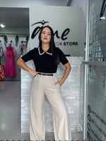 Belted Taupe Pant