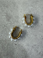 AME Luxe 003: Pearls Gold Earrings
