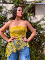 AME 265: Mustard Sequins Bustier