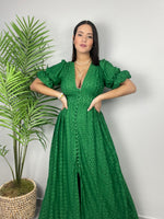 Green Lace Maxi Dress