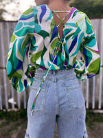 Green Teal Blouse