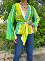 Stripes Lime Blouse