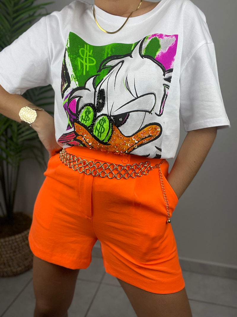 Neon Tangerine Short