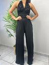 Black Sequins Jumpsuit