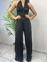 Black Sequins Jumpsuit