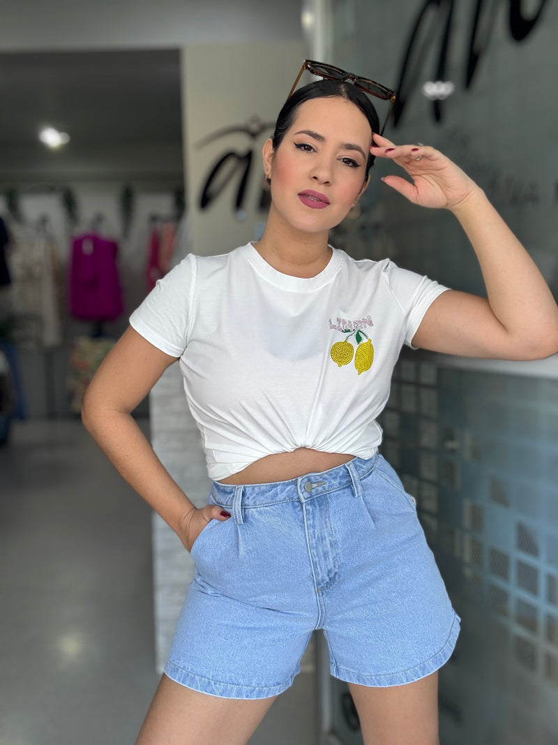 Lemon White T-Shirt