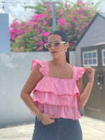 Pink Ruffles Top