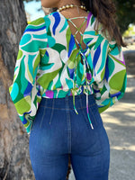 Green Teal Blouse