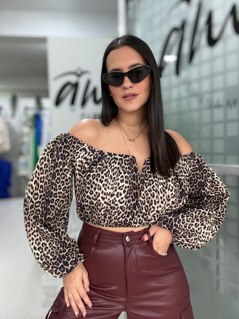 Animal Print Top