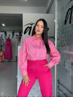 Soft Pink Buttons Blouse
