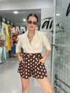 Brown Polka Dots Short