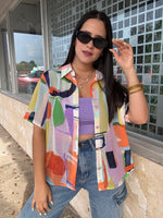 Multicolor Chiffon Blouse