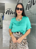 Turquesa Satin Blouse