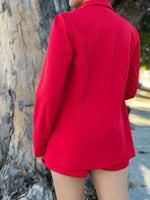 Red Blazer Set