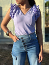 Lilac Pearls Top