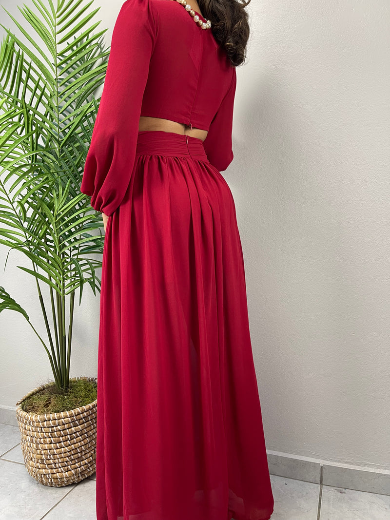 Burgundy Maxi Dress