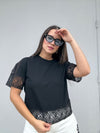 Lace Black Tshirt