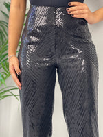 Sequins Black Pant