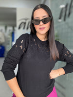 Black Long Sleeves Blouse