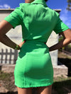 Green Blazer Dress