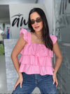 Pink Ruffles Top