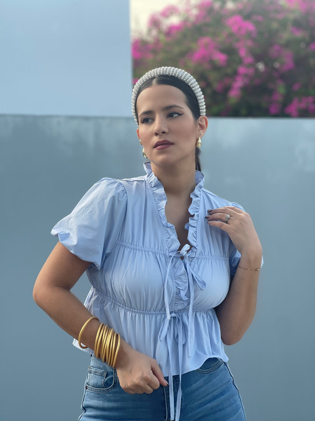 Baby Blue Blouse