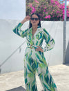 Green Tropical Jumpsuit