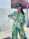 Green Tropical Jumpsuit