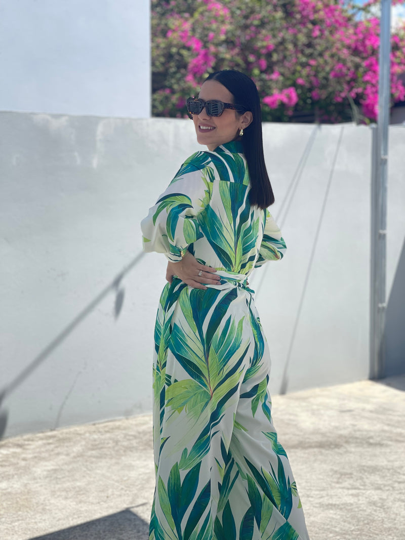 Green Tropical Jumpsuit