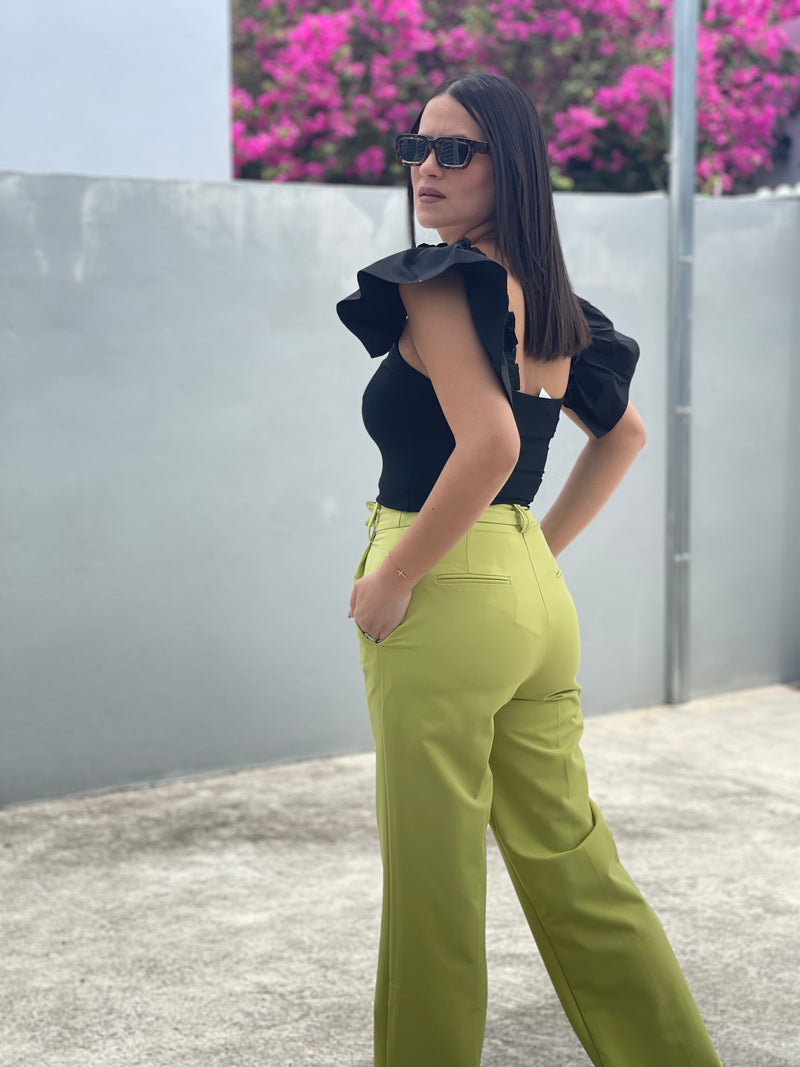 Lime Trouser Bottom