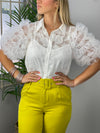 Organza White Blouse