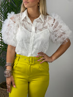 Organza White Blouse