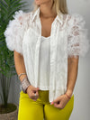 Organza White Blouse