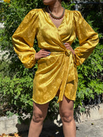 Mustard Satin Dress